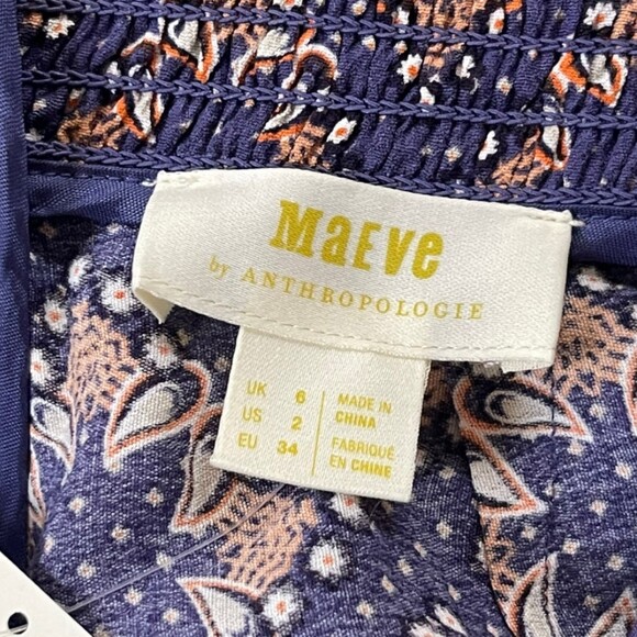 Maeve NWT Purple Terrace Floral Wide Leg Pants 2 - Picture 4 of 12